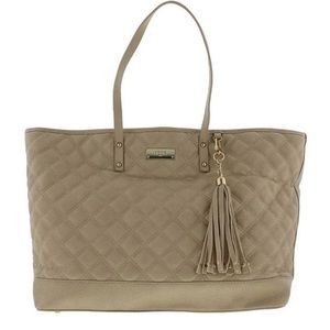 $195 BCBG tassel faux leather purse